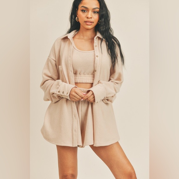 Good vibes only 3 piece set in honey cream - Picture 9 of 11